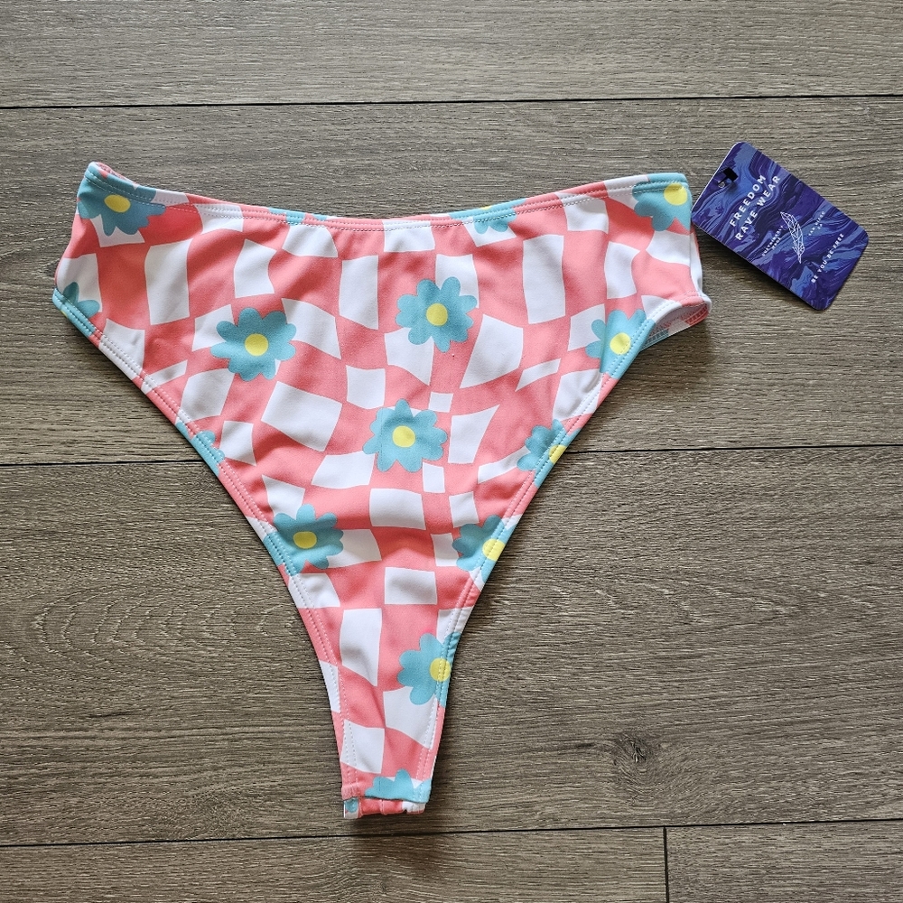 Freedom Rave Wear Hazy Daisy High Waist Thong
